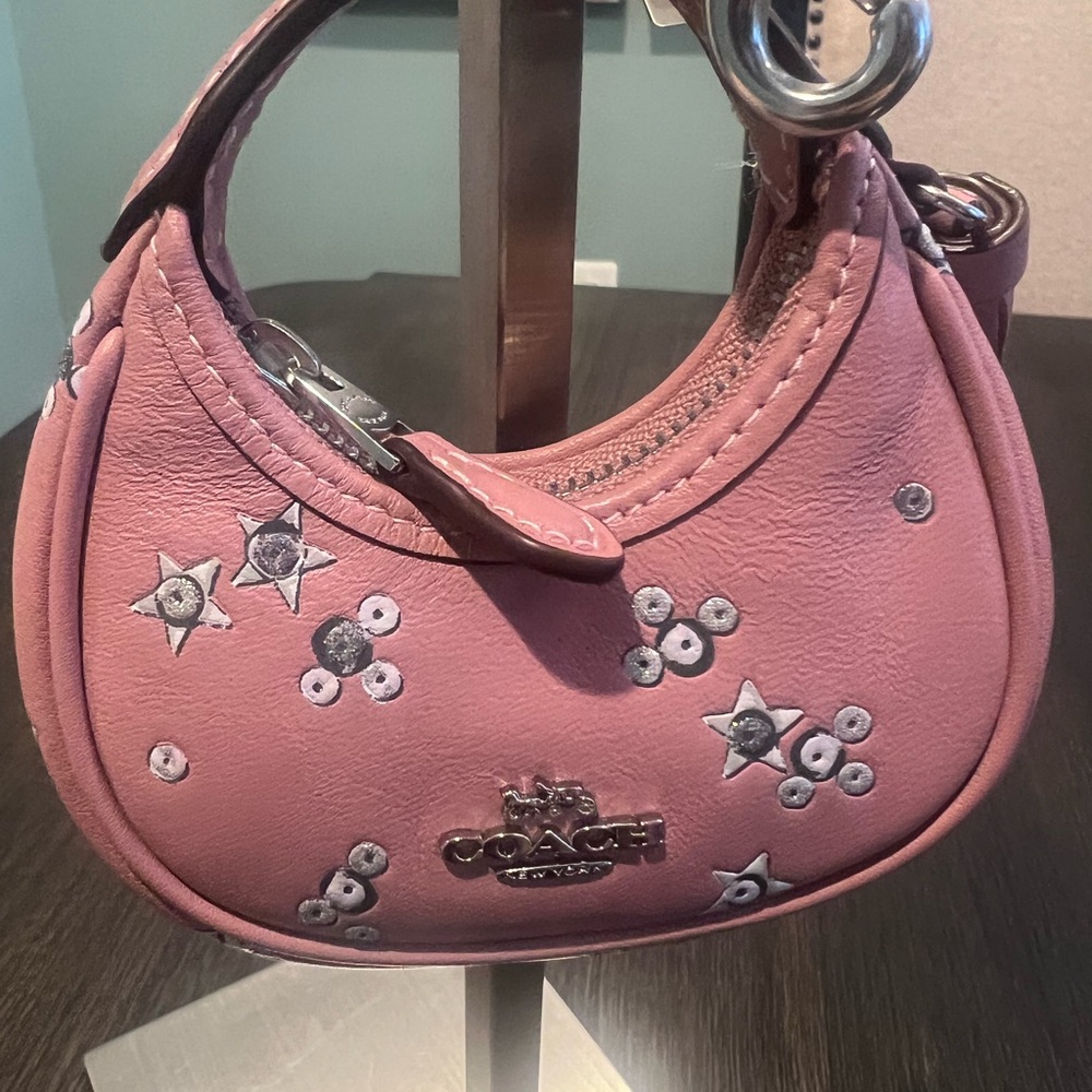 NWT Coach Carmen Bag Charm with Star Print - Picture 4 of 8